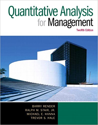 دانلود کتاب Quantitative Analysis for Management (12th Edition)  دانلود ایبوک : Quantitative Analysis for Management  Barry Render ISBN: 9780133507331 گیگاپیپر